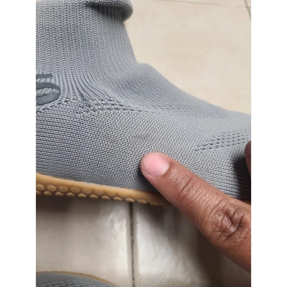 Kinis Nomad Barefoot Training Shoes Women Size S Grey Good Minimalist Knit Gum